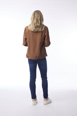 Tan Biker Fringe Jacket