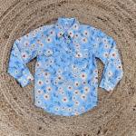 Sky Daisies Harper Half Button Workshirt