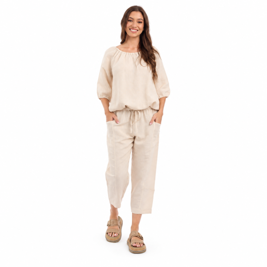 Sand Linen Pants
