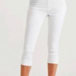 Camila White Crop Jeans