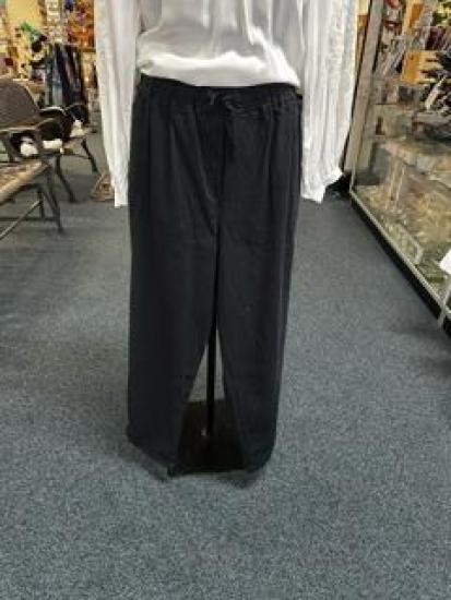 Orientique Charcoal Tie Waist Pant
