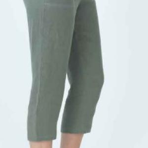 Olive 3/4 Linen Pants