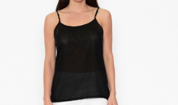 Orientique Black Cami Slip