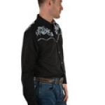 Wrangler Mens Nixon Embroidered L/S Shirt