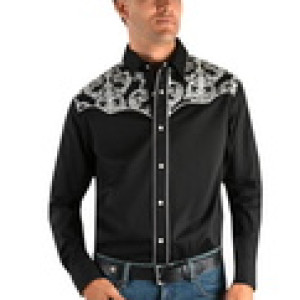 Wrangler Mens Keith Embroidered L/S Shirt