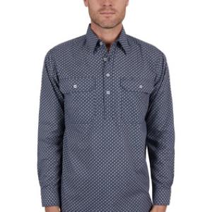 Quin Men's Half Placket L/S Shirt