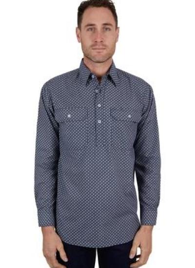 Quin Men's Half Placket L/S Shirt