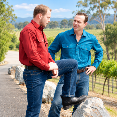 Pilbara Diesel Men's Closed Front Long Sleeve Shirts