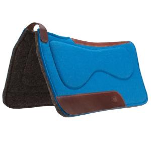 Fort Worth Felt Saddle Pad w/Built Up - Turquoise 30" x 30"