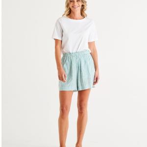 Baker Teal Stripe Shorts