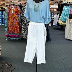 Renoma 3/4 Length White Pants