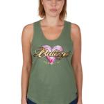 Bullzye Wmns Heart Singlet