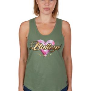 Bullzye Wmns Heart Singlet