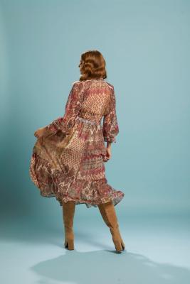 Be Loved Shirred Bodice Batik Top