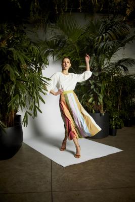 Sun Jewel Mutli Stripe Skirt