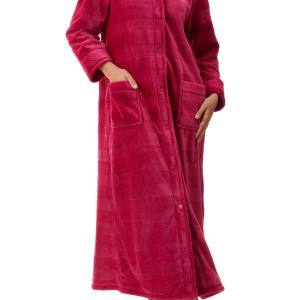 Cranberry Long Button Gown