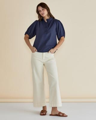 Avery French Blue Blouse