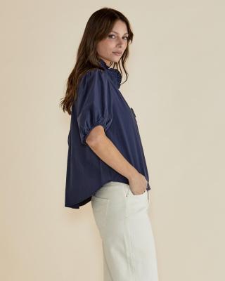 Avery French Blue Blouse