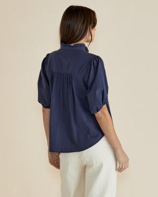Avery French Blue Blouse