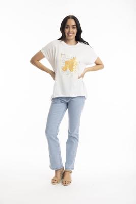 Leaf Embellished Top
