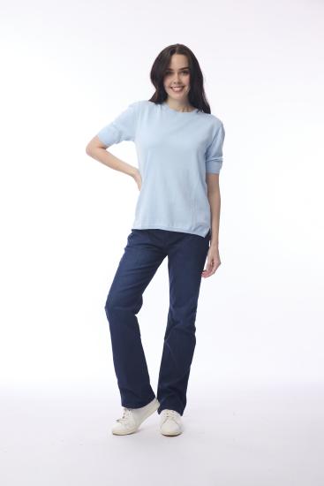 Powder Blue Knit Top