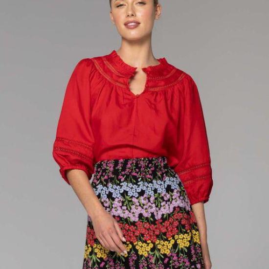 Fate + Becker Fawaway Ladder Trim Cherry Top