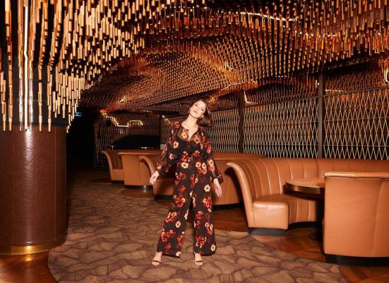 Rose Dust Flora Bloom Batwing Sleeve Shirt