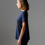 Junos Navy Knit Top