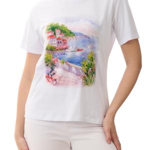 Givoni Evian White Print T/Shirt