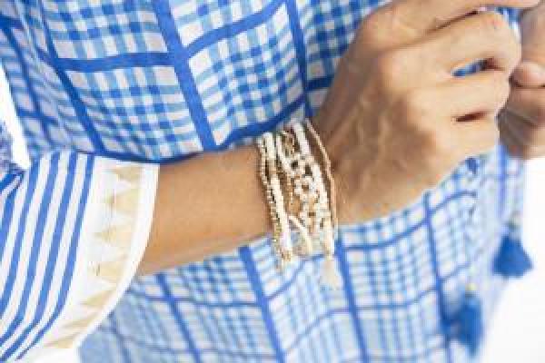Staddie Blue Boho Top
