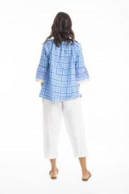 Staddie Blue Boho Top