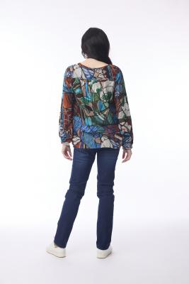 Alexandria Shirred Yoke Print Top