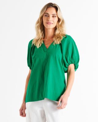 Juliet Holly Green Blouse
