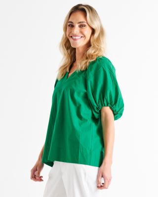 Juliet Holly Green Blouse