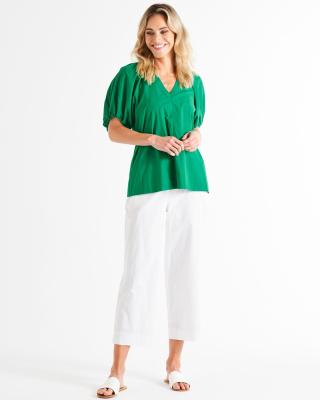 Juliet Holly Green Blouse
