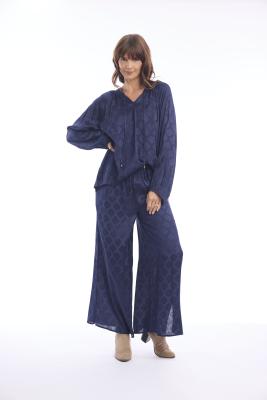 Navy Solid Top