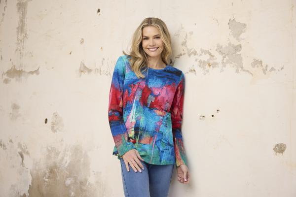 Sail Boat Contemporary Crew Tee Shirt