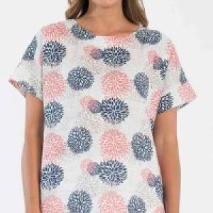 Maglia Flower Print Top