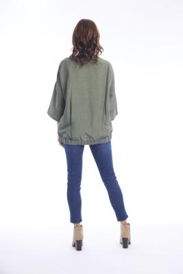Military Linen Top