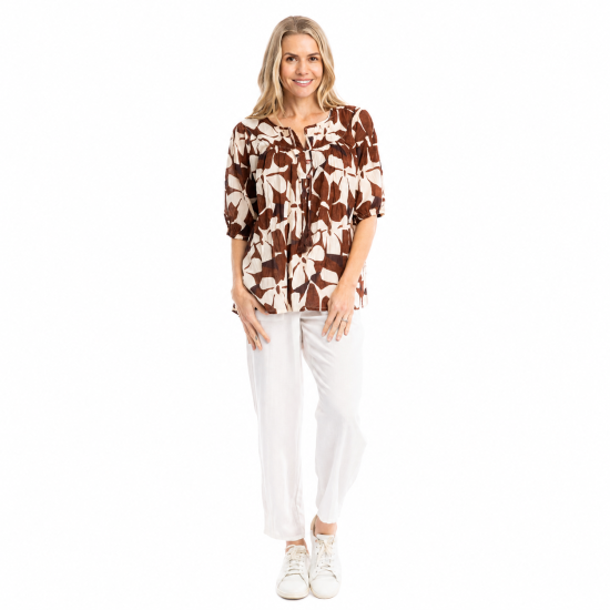 Chocolate Cutout Flowers Top