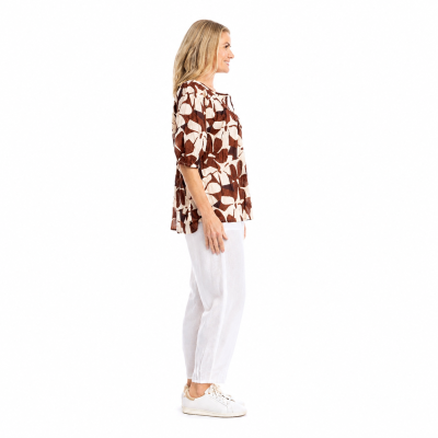 Chocolate Cutout Flowers Top