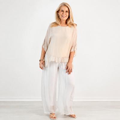 Champagne Gisella Silk Top