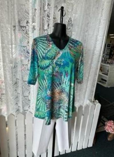 Tropical Print Ladies Top