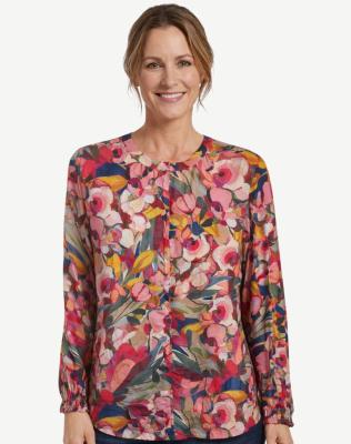 Floralism Print Long Sleeve Top