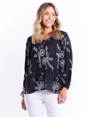 Betty Basics Embroidery Blouse