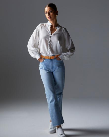 Berry Kiss Ivory Blouse