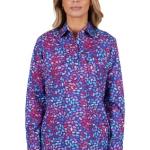 June Women's 1/2 Placket L/S Shirt