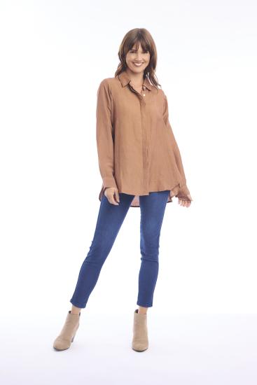 Pumpkin Spice Linen Shirt
