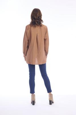 Pumpkin Spice Linen Shirt