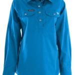 Bullzye Wmns Light Weight Half Placket Work Shirt